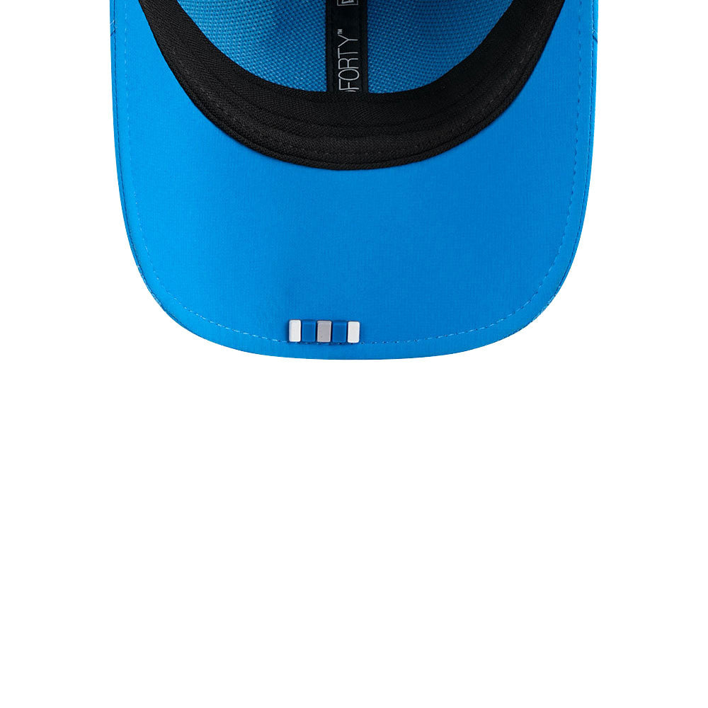 Men's Detroit Lions New Era Blue 2025 NFL Primary Logo Sideline Heat 9FORTY M-Crown Adjustable Hat - Pro Jersey Sports