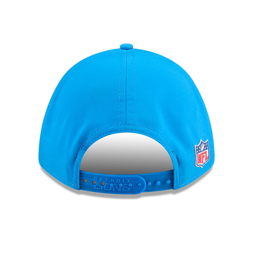 Men's Detroit Lions New Era Blue 2025 NFL Primary Logo Sideline Heat 9FORTY M-Crown Adjustable Hat - Pro Jersey Sports