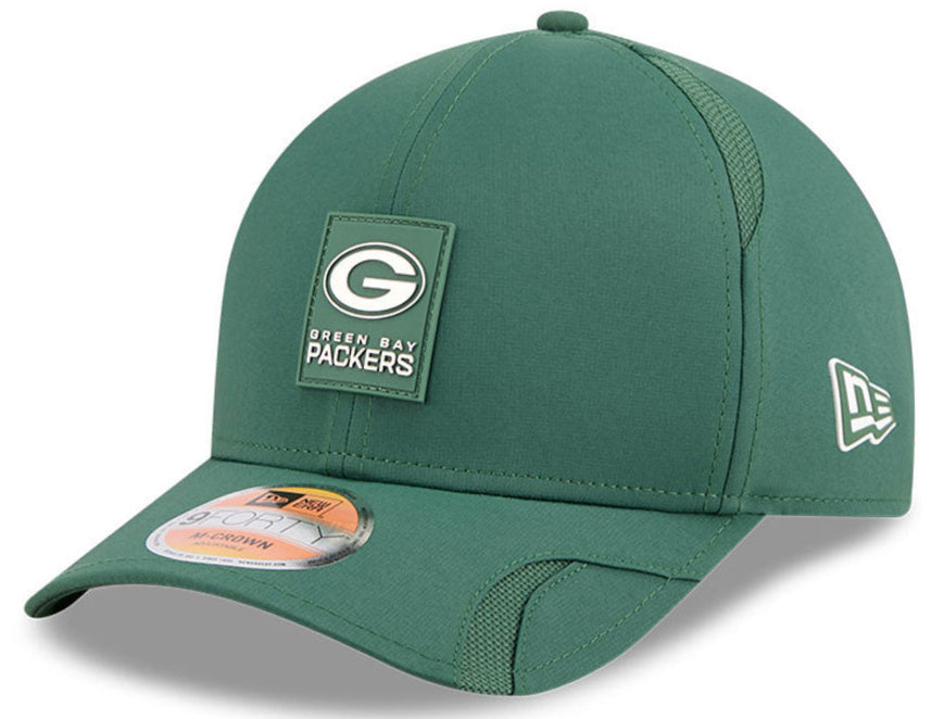 Green cap with Green Bay Packers logo on a white background