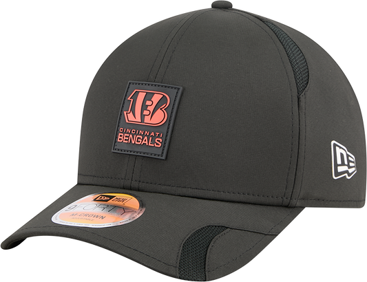 Men's Cincinnati Bengals New Era Black 2025 NFL Sideline Heat 9FORTY M-Crown Adjustable Hat - Pro Jersey Sports
