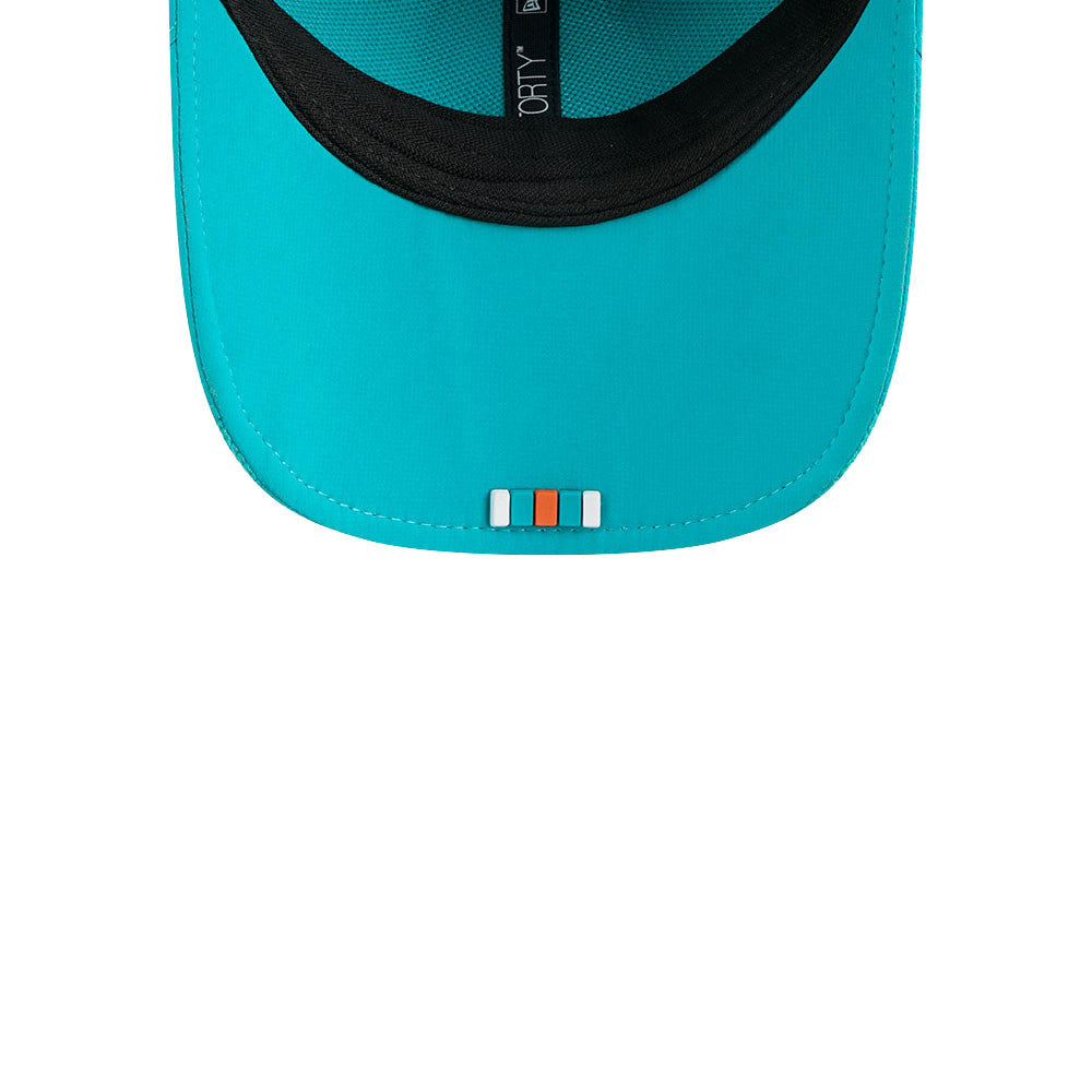 Men's Miami Dolphins New Era Aqua 2025 NFL Primary Logo Sideline Heat 9FORTY M-Crown Adjustable Hat - Pro Jersey Sports