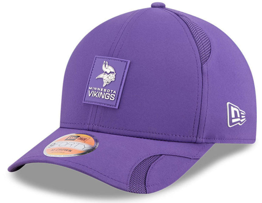 Purple cap with Minnesota Vikings logo on a white background