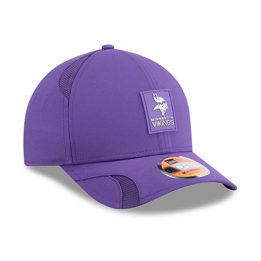Men's Minnesota Vikings New Era Purple 2025 NFL Primary Logo Sideline Heat 9FORTY M-Crown Adjustable Hat - Pro Jersey Sports