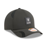 Men's Las Vegas Raiders New Era Black 2025 NFL Primary Logo Sideline Heat 9FORTY M-Crown Adjustable Hat - Pro Jersey Sports