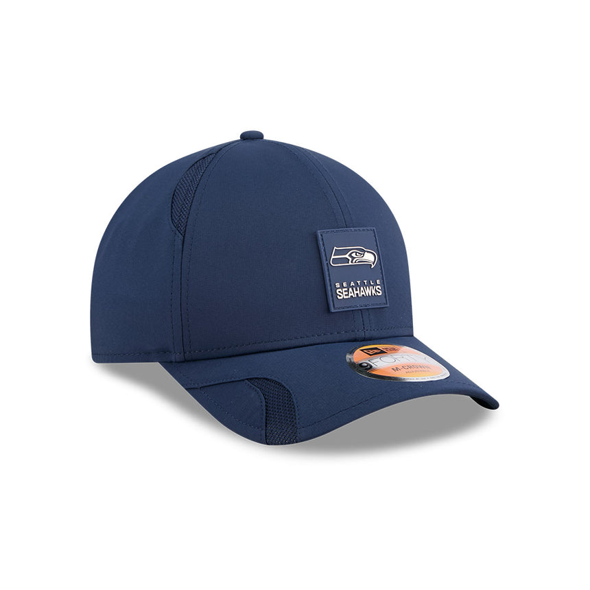 Men's Seattle Seahawks New Era Navy 2025 NFL Sideline Heat 9FORTY M-Crown Adjustable Hat - Pro Jersey Sports