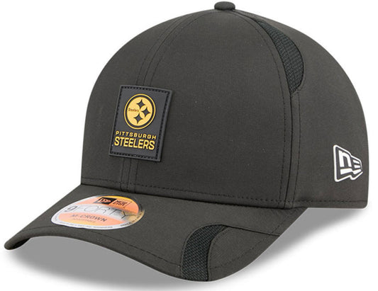 Black cap with Pittsburgh Steelers logo on a white background