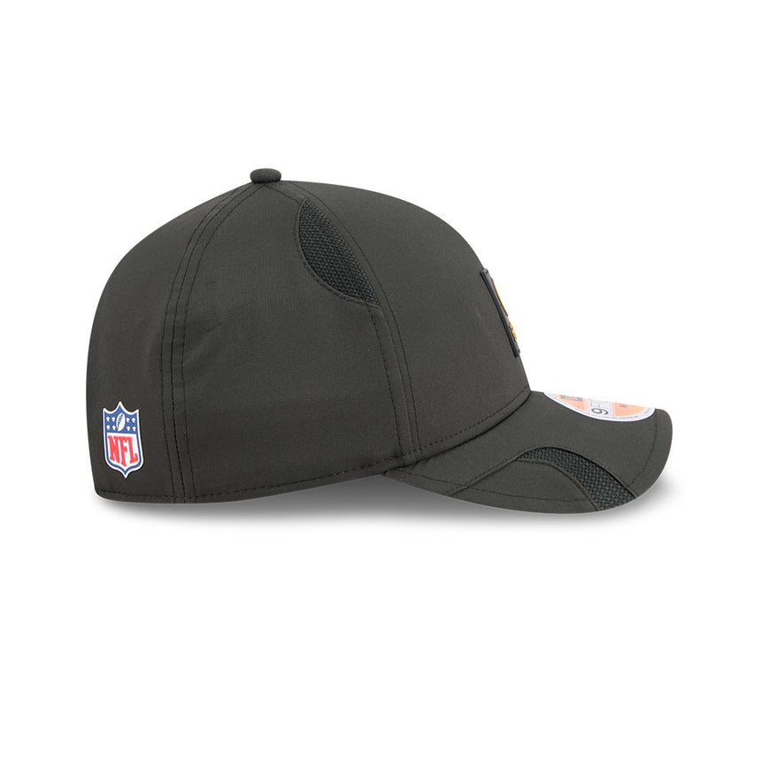 Men's Pittsburgh Steelers New Era Black 2025 NFL Primary Logo Sideline Heat 9FORTY M-Crown Adjustable Hat - Pro Jersey Sports