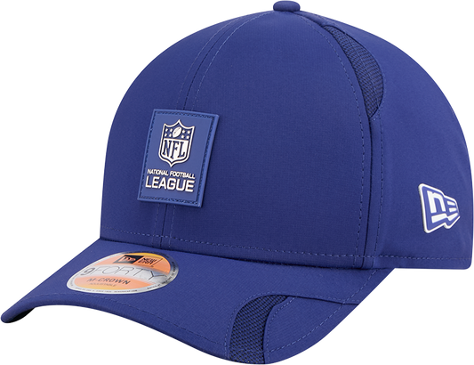 Men's NFL Shield New Era Blue 2025 NFL Sideline Heat 9FORTY M-Crown Adjustable Hat - Pro Jersey Sports