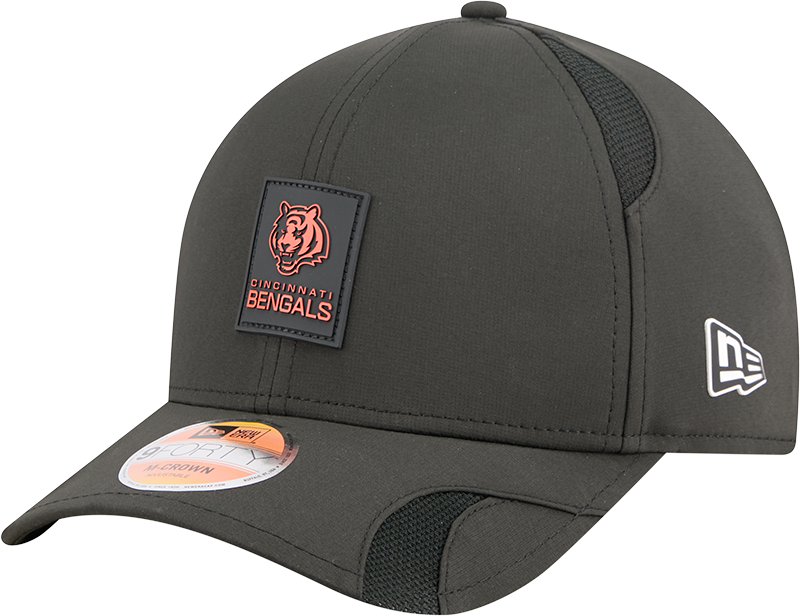 Men's Cincinnati Bengals New Era Black 2025 NFL Sideline Heat 9FORTY M-Crown Adjustable Hat - Pro Jersey Sports