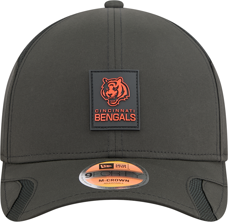 Men's Cincinnati Bengals New Era Black 2025 NFL Sideline Heat 9FORTY M-Crown Adjustable Hat - Pro Jersey Sports