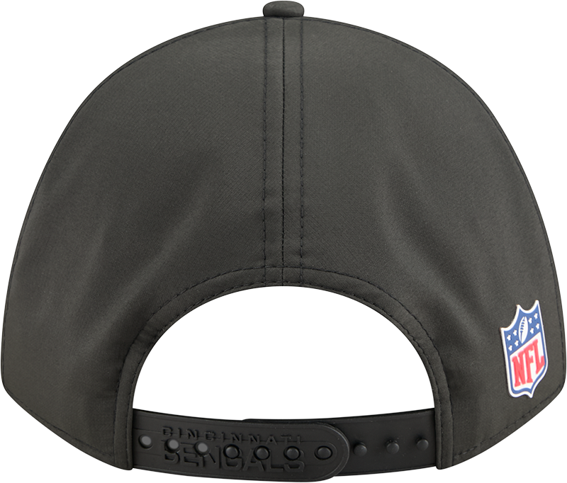 Men's Cincinnati Bengals New Era Black 2025 NFL Sideline Heat 9FORTY M-Crown Adjustable Hat - Pro Jersey Sports