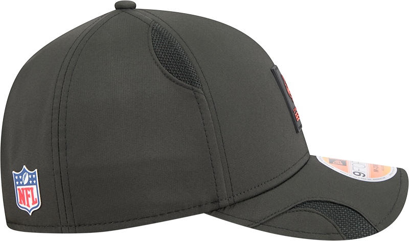 Men's Cincinnati Bengals New Era Black 2025 NFL Sideline Heat 9FORTY M-Crown Adjustable Hat - Pro Jersey Sports