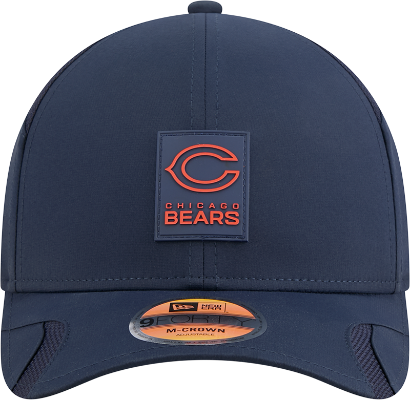 Men's Chicago Bears New Era Navy 2025 NFL Sideline Heat Alternate Logo 9FORTY M-Crown Adjustable Hat - Pro Jersey Sports