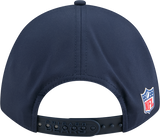Men's Chicago Bears New Era Navy 2025 NFL Sideline Heat Alternate Logo 9FORTY M-Crown Adjustable Hat - Pro Jersey Sports