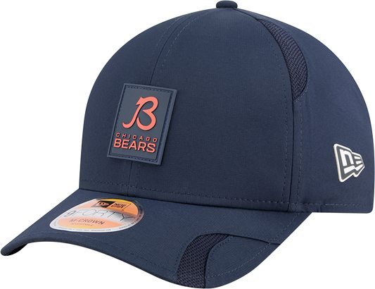 Men's Chicago Bears New Era Navy 2025 NFL Sideline Heat B 9FORTY M-Crown Adjustable Hat - Pro Jersey Sports
