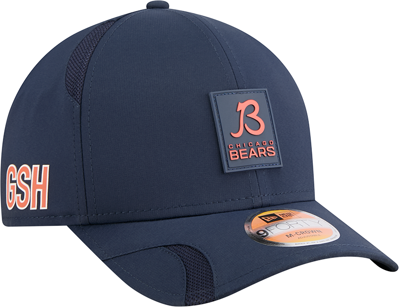 Men's Chicago Bears New Era Navy 2025 NFL Sideline Heat B 9FORTY M-Crown Adjustable Hat - Pro Jersey Sports