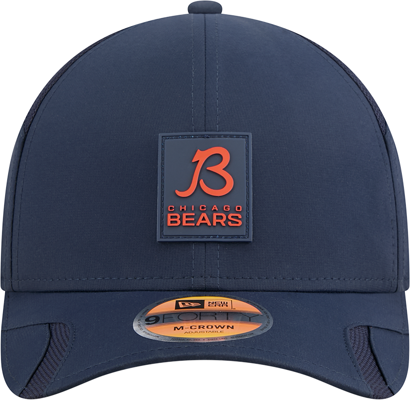 Men's Chicago Bears New Era Navy 2025 NFL Sideline Heat B 9FORTY M-Crown Adjustable Hat - Pro Jersey Sports