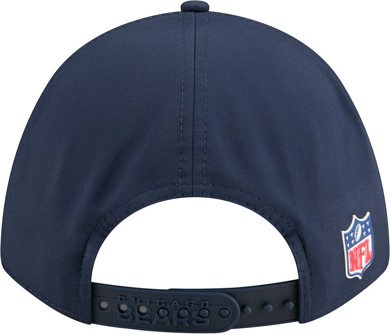 Men's Chicago Bears New Era Navy 2025 NFL Sideline Heat B 9FORTY M-Crown Adjustable Hat - Pro Jersey Sports