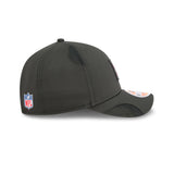 Men's San Francisco 49ers New Era Black 2025 NFL Primary Logo Sideline Heat 9FORTY M-Crown Adjustable Hat - Pro Jersey Sports