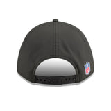 Men's San Francisco 49ers New Era Black 2025 NFL Primary Logo Sideline Heat 9FORTY M-Crown Adjustable Hat - Pro Jersey Sports