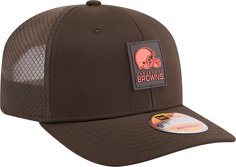 Men's Cleveland Browns New Era Brown 2025 Sideline 9SEVENTY Trucker Adjustable Hat - Pro Jersey Sports