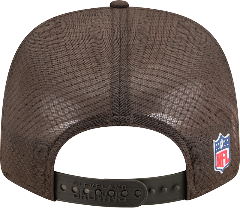 Men's Cleveland Browns New Era Brown 2025 Sideline 9SEVENTY Trucker Adjustable Hat - Pro Jersey Sports