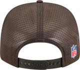 Men's Cleveland Browns New Era Brown 2025 Sideline 9SEVENTY Trucker Adjustable Hat - Pro Jersey Sports