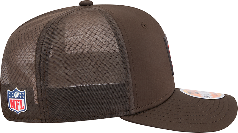 Men's Cleveland Browns New Era Brown 2025 Sideline 9SEVENTY Trucker Adjustable Hat - Pro Jersey Sports