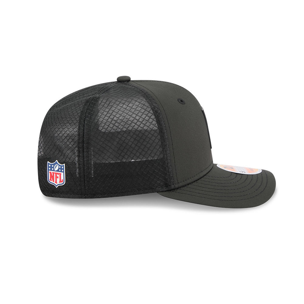 Men's Baltimore Ravens New Era Black 2025 NFL Secondary Logo Sideline Heat 9SEVENTY Adjustable Hat - Pro Jersey Sports