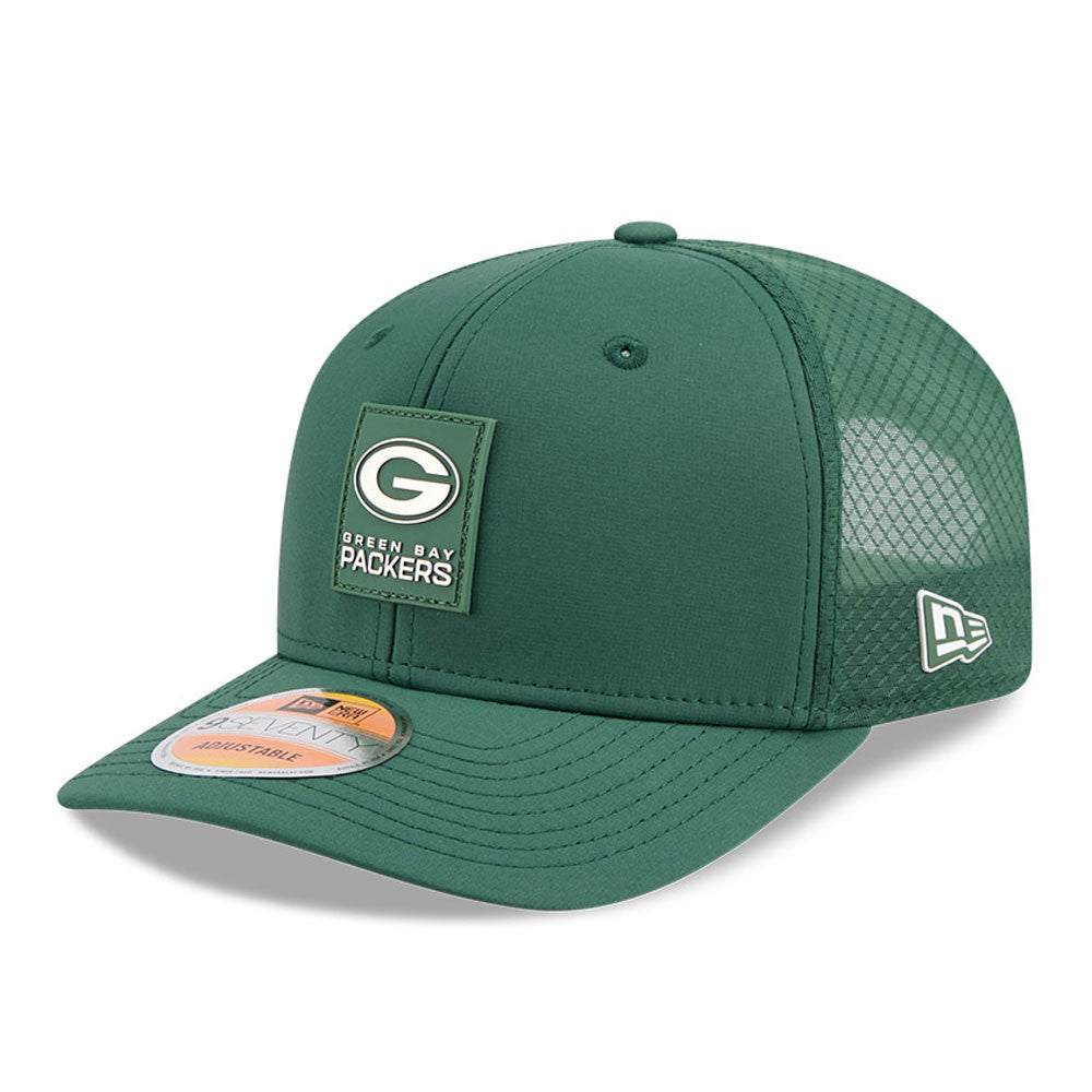 Men's Green Bay Packers New Era Green 2025 NFL Sideline Heat 9SEVENTY Adjustable Hat - Pro Jersey Sports