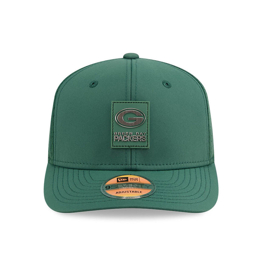 Men's Green Bay Packers New Era Green 2025 NFL Sideline Heat 9SEVENTY Adjustable Hat - Pro Jersey Sports