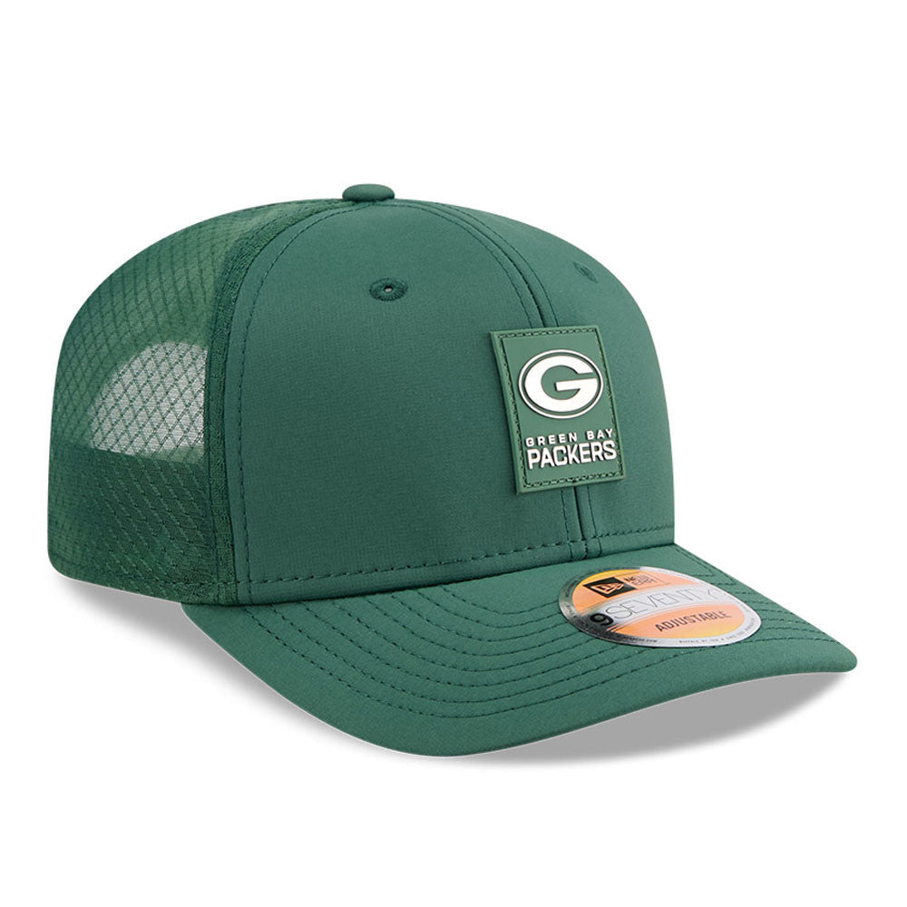 Men's Green Bay Packers New Era Green 2025 NFL Sideline Heat 9SEVENTY Adjustable Hat - Pro Jersey Sports