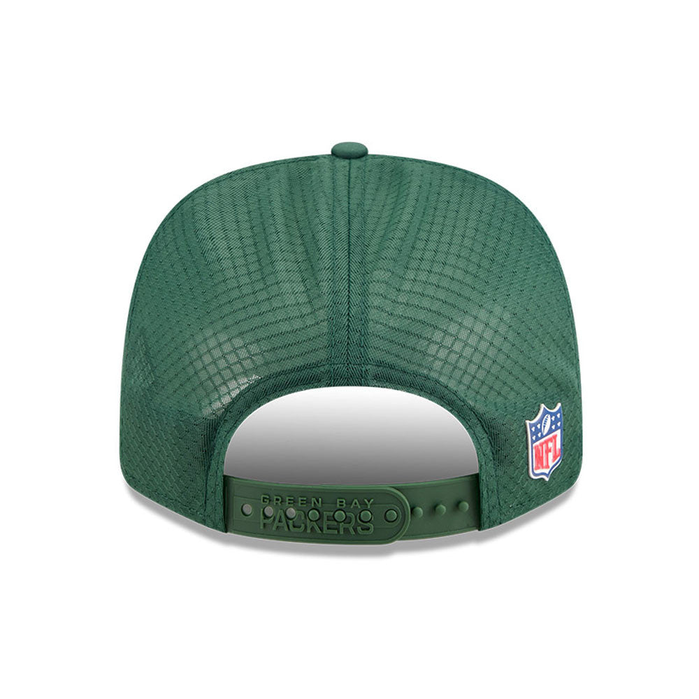 Men's Green Bay Packers New Era Green 2025 NFL Sideline Heat 9SEVENTY Adjustable Hat - Pro Jersey Sports