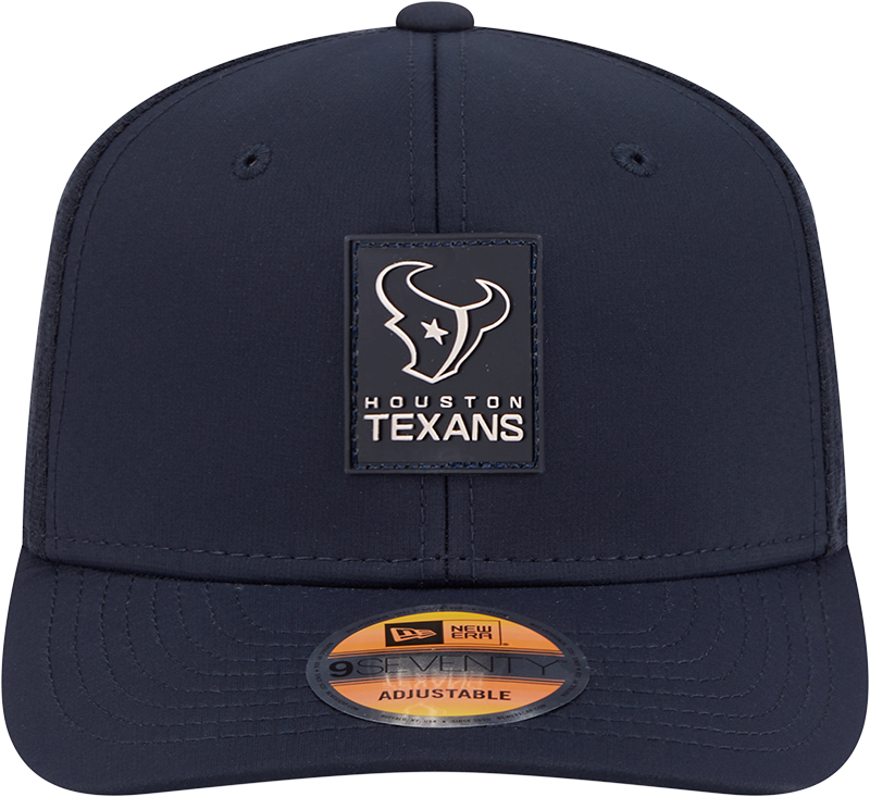 Men's Houston Texans New Era Navy 2025 Sideline 9SEVENTY Trucker Adjustable Hat - Pro Jersey Sports