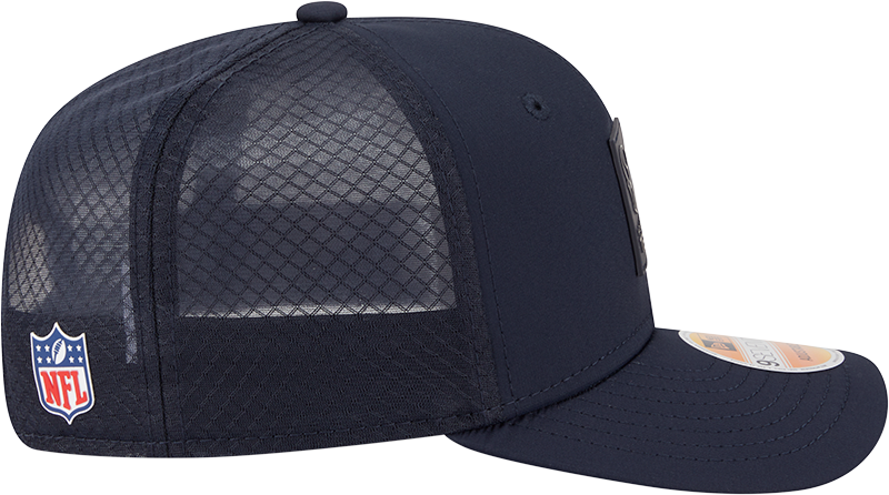 Men's Houston Texans New Era Navy 2025 Sideline 9SEVENTY Trucker Adjustable Hat - Pro Jersey Sports