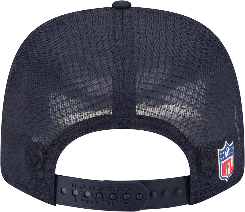 Men's Houston Texans New Era Navy 2025 Sideline 9SEVENTY Trucker Adjustable Hat - Pro Jersey Sports