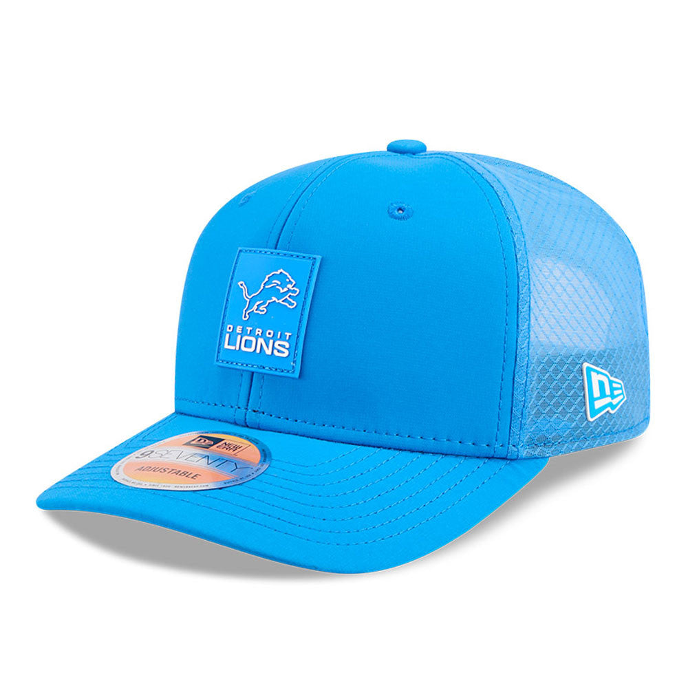 Men's Detroit Lions New Era Blue 2025 NFL Sideline Heat 9SEVENTY Adjustable Hat - Pro Jersey Sports