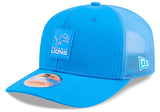 Men's Detroit Lions New Era Blue 2025 NFL Sideline Heat 9SEVENTY Adjustable Hat - Pro Jersey Sports