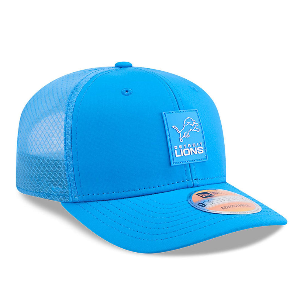 Men's Detroit Lions New Era Blue 2025 NFL Sideline Heat 9SEVENTY Adjustable Hat - Pro Jersey Sports