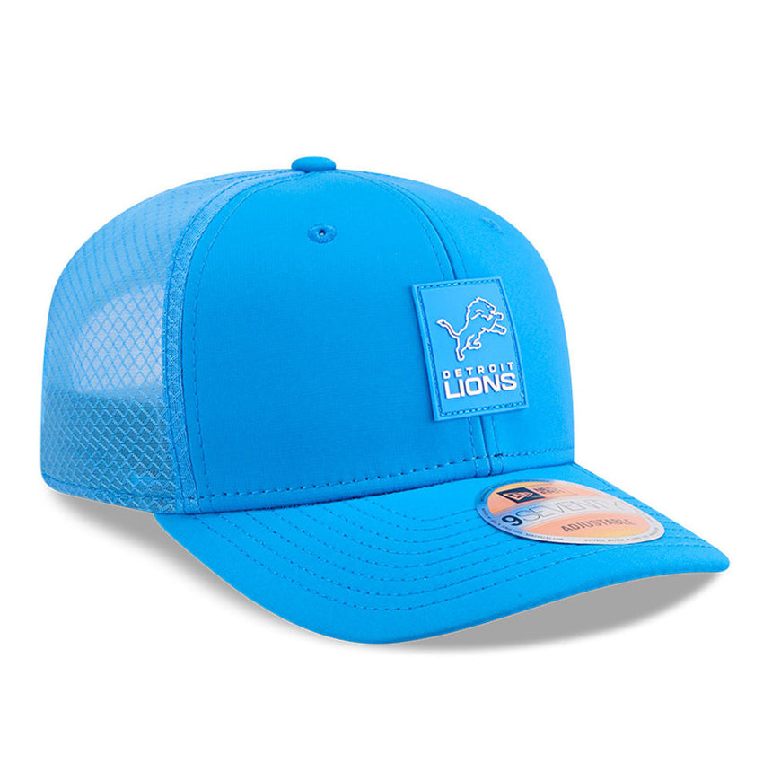Men's Detroit Lions New Era Blue 2025 NFL Sideline Heat 9SEVENTY Adjustable Hat - Pro Jersey Sports