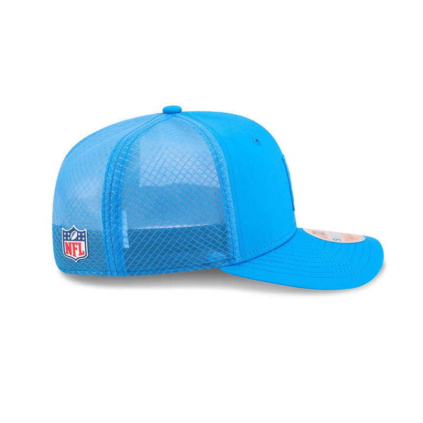 Men's Detroit Lions New Era Blue 2025 NFL Sideline Heat 9SEVENTY Adjustable Hat - Pro Jersey Sports