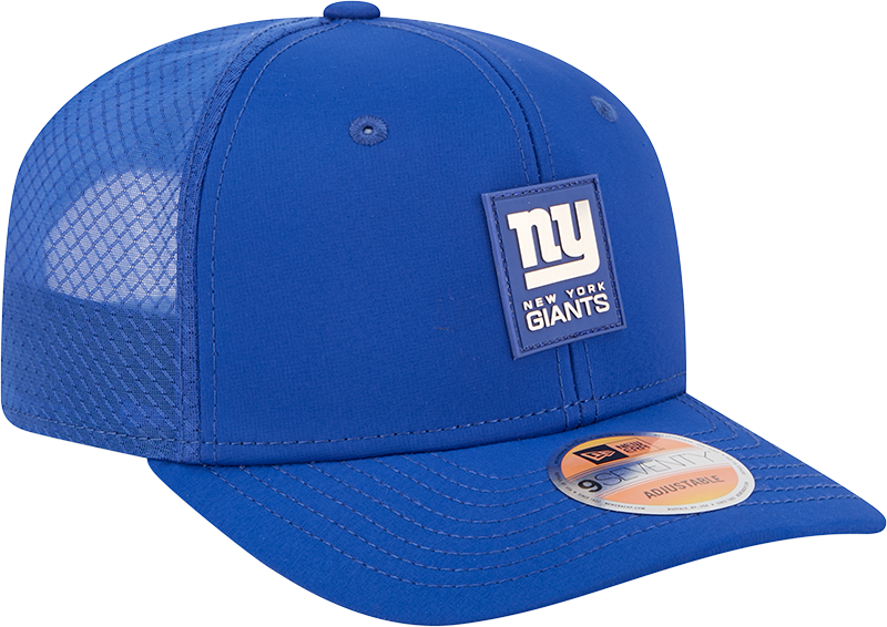 Men's New York Giants New Era Blue 2025 Sideline 9SEVENTY Trucker Adjustable Hat - Pro Jersey Sports
