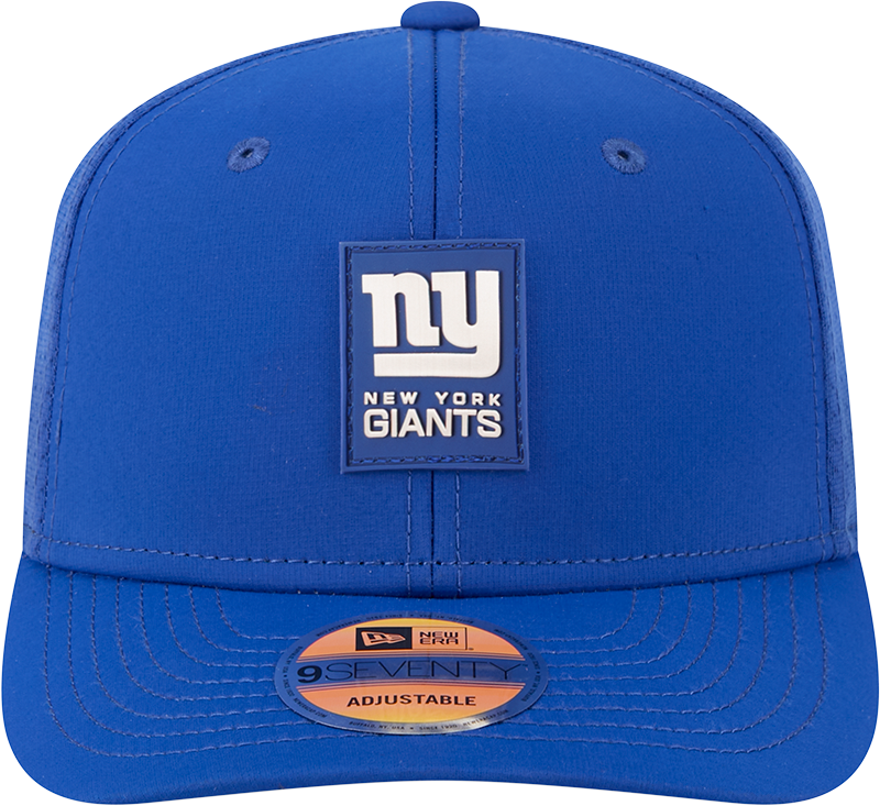 Men's New York Giants New Era Blue 2025 Sideline 9SEVENTY Trucker Adjustable Hat - Pro Jersey Sports