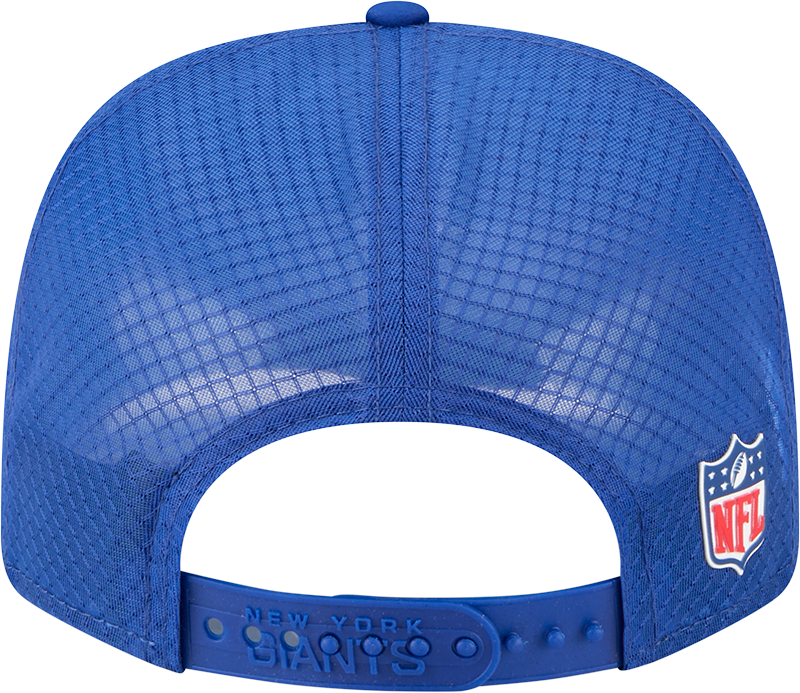 Men's New York Giants New Era Blue 2025 Sideline 9SEVENTY Trucker Adjustable Hat - Pro Jersey Sports
