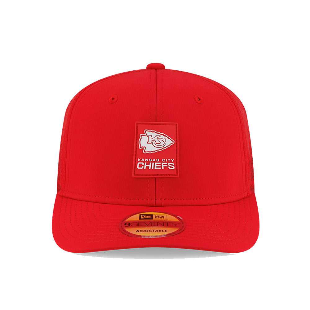 Men's Kansas City Chiefs New Era Red 2025 NFL Sideline Heat 9SEVENTY Adjustable Hat - Pro Jersey Sports