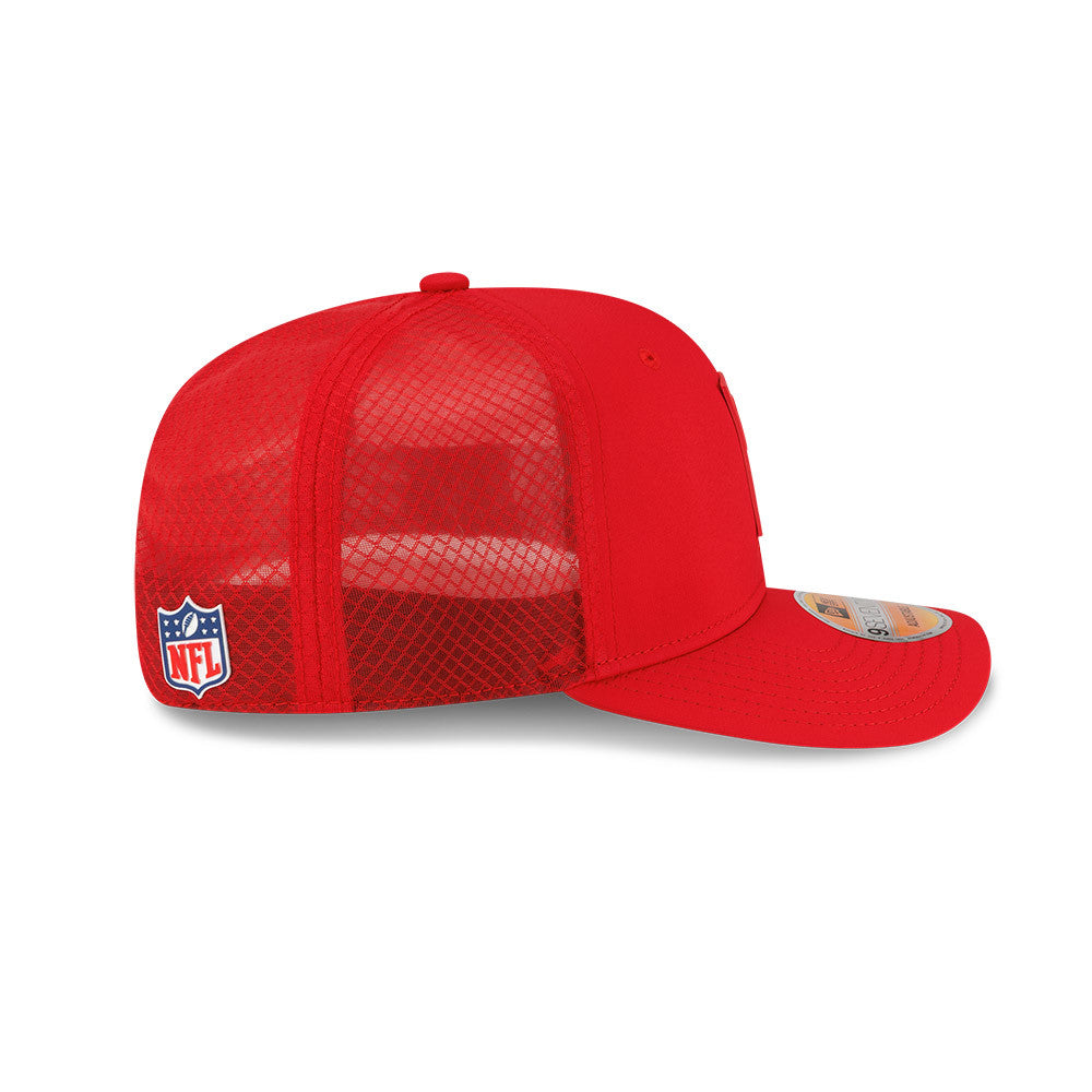 Men's Kansas City Chiefs New Era Red 2025 NFL Sideline Heat 9SEVENTY Adjustable Hat - Pro Jersey Sports