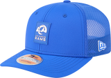 Men's Los Angeles Rams New Era Royal 2025 Sideline 9SEVENTY Trucker Adjustable Hat - Pro Jersey Sports