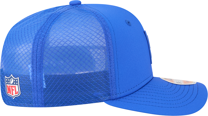 Men's Los Angeles Rams New Era Royal 2025 Sideline 9SEVENTY Trucker Adjustable Hat - Pro Jersey Sports