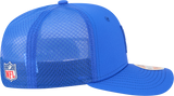 Men's Los Angeles Rams New Era Royal 2025 Sideline 9SEVENTY Trucker Adjustable Hat - Pro Jersey Sports