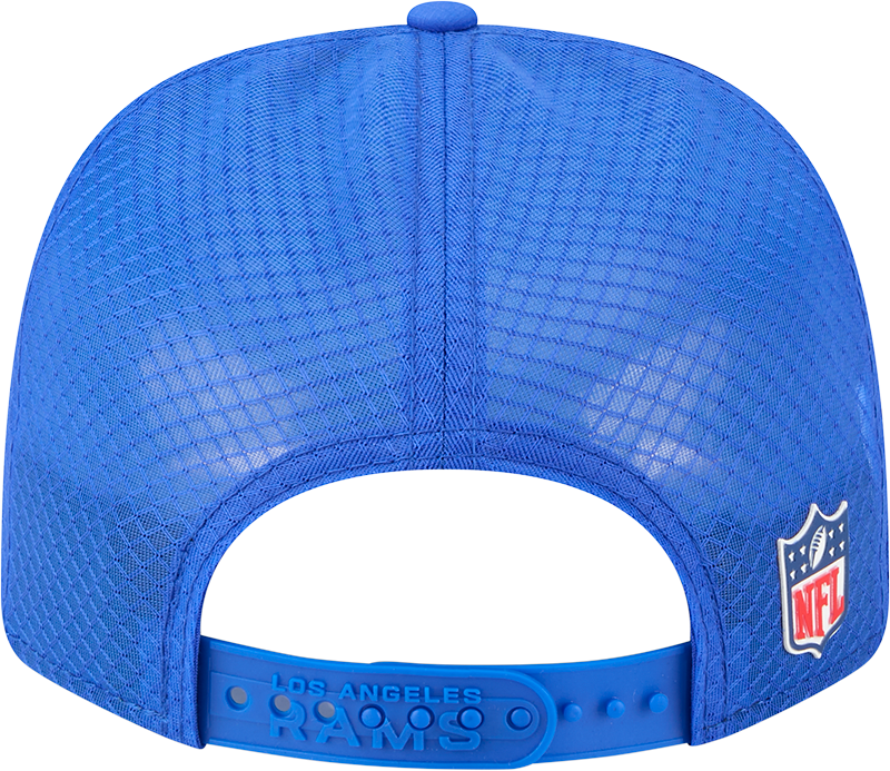 Men's Los Angeles Rams New Era Royal 2025 Sideline 9SEVENTY Trucker Adjustable Hat - Pro Jersey Sports
